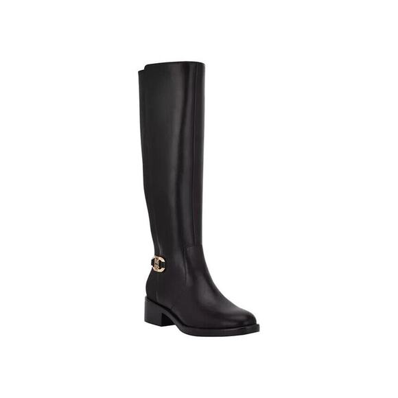 NEW Tommy Hilfiger Imina Black Knee High Riding Boot Women's Size 6.5 - Picture 1 of 11